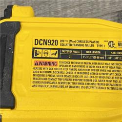AS-IS DEWALT 20-Volt 21° Cordless Framing Nailer (Tool-Only)