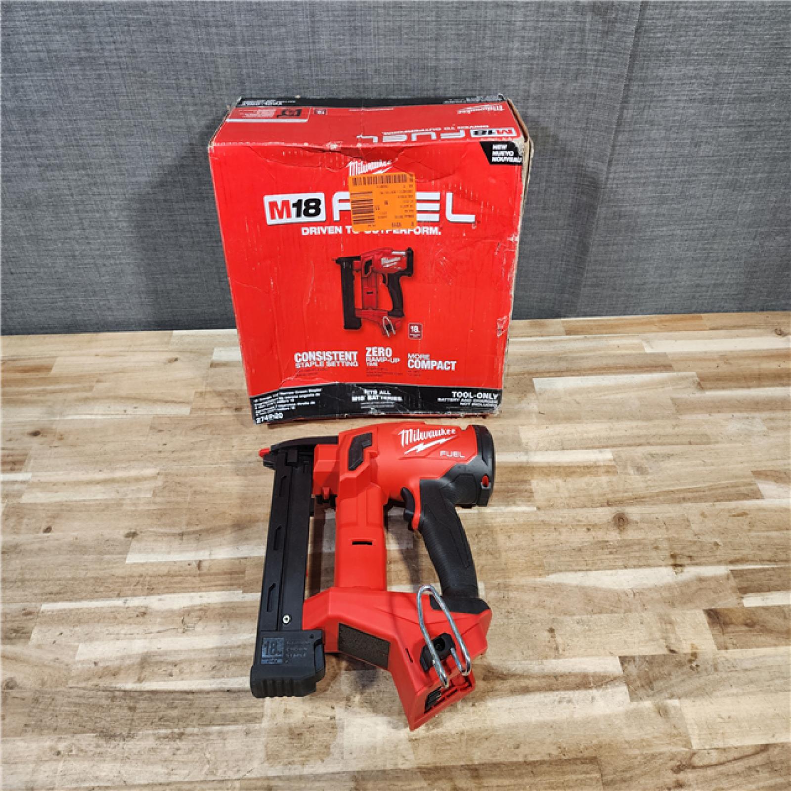 HOUSTON LOCATION - AS-IS Milwaukee FUEL 18-Volt Lithium-Ion Brushless Cordless 18-Gauge 1/4 in. Narrow Crown Stapler (Tool-Only)