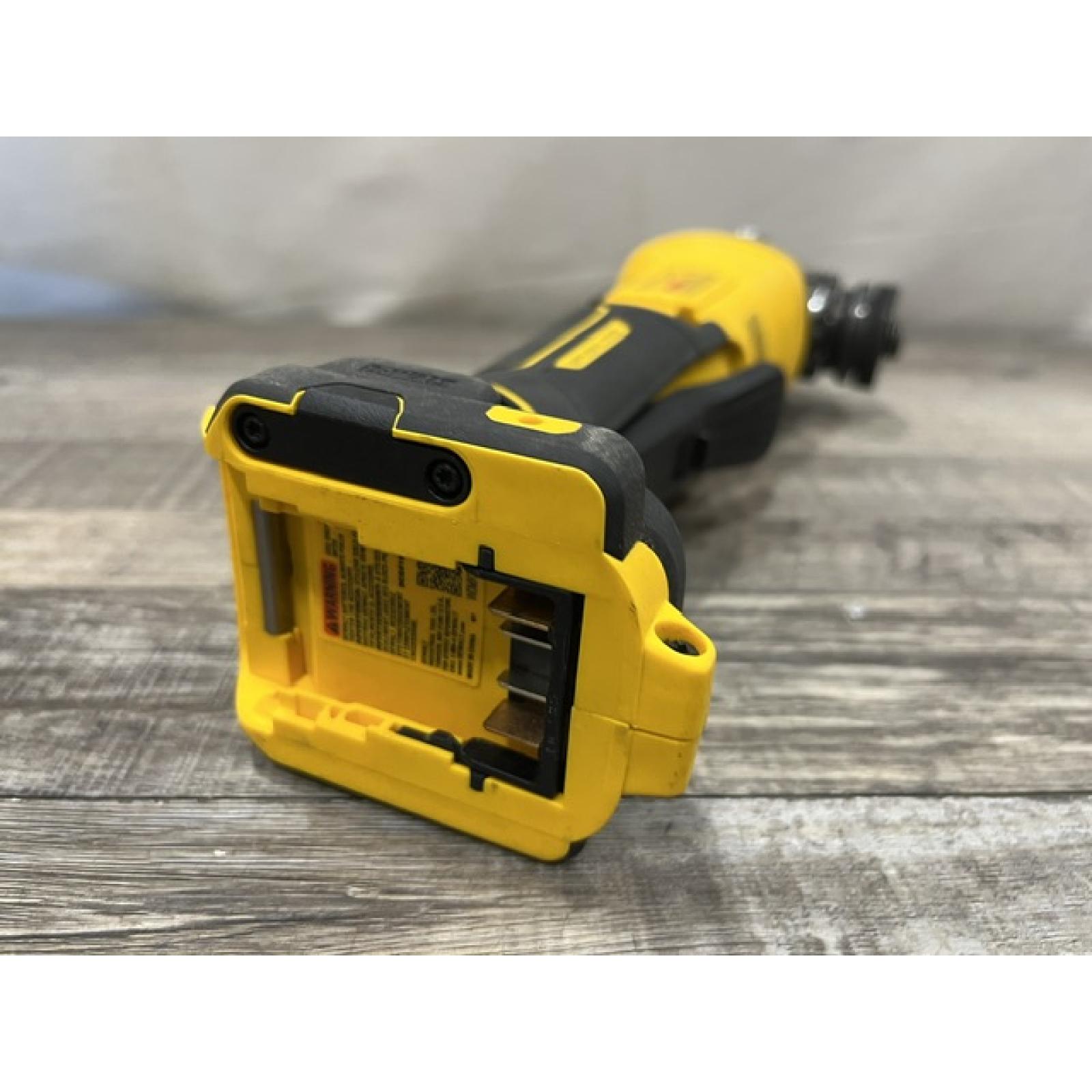 AS-IS DEWALT 20V MAX Cordless Brushless 4.5 - 5 in. Paddle Switch Angle Grinder with FLEXVOLT ADVANTAGE (Tool Only)