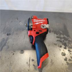 AS-IS- Milwaukee FUEL 12V Lithium-Ion Brushless Cordless Stubby 3/8 in. Impact Wrench (Tool-Only)