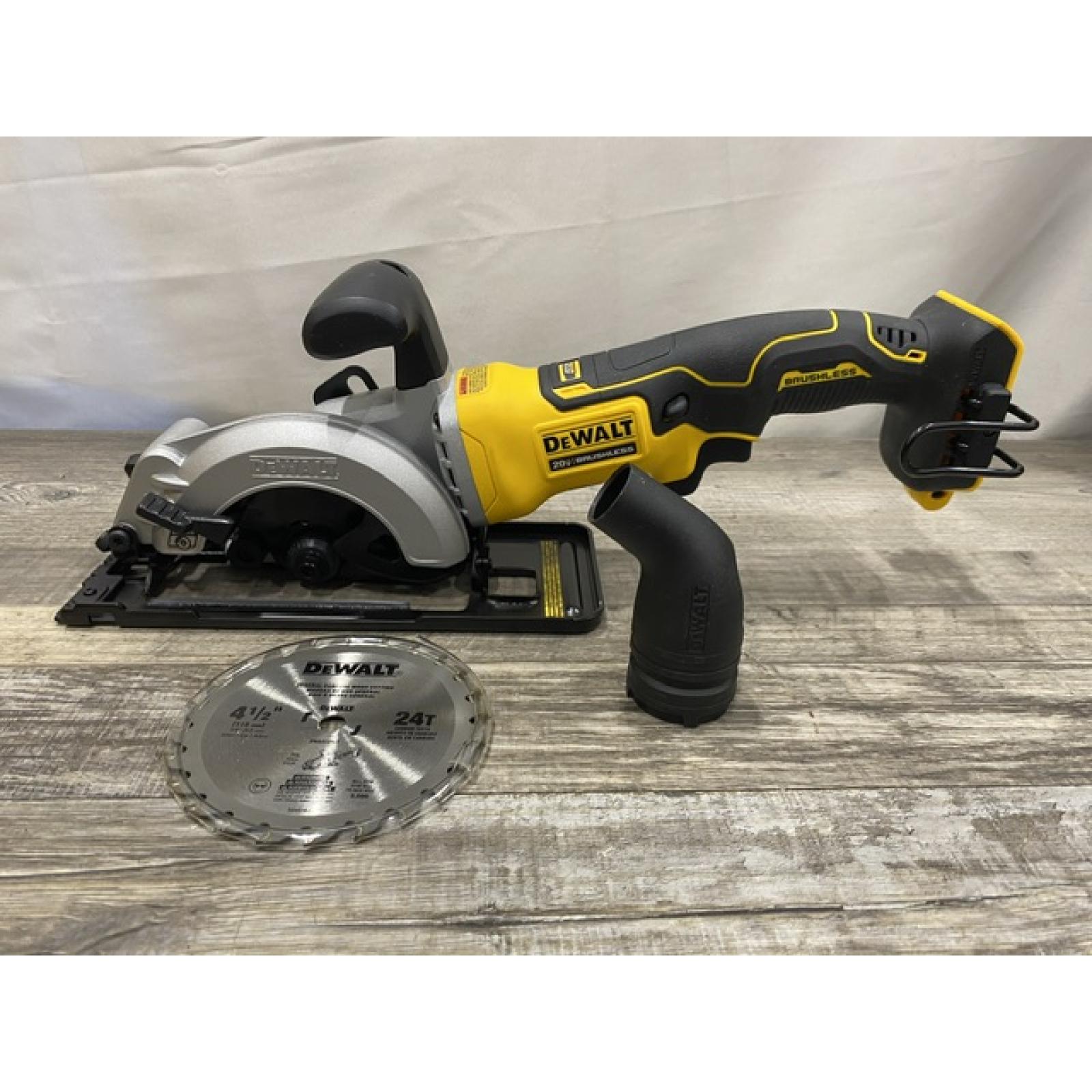 AS-IS DEWALT ATOMIC 20V MAX Cordless Brushless 4-1/2 in. Circular Saw (Tool Only)