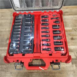 HOUSTON LOCATION - AS-IS (APPEARS LIKE NEW) Milwaukee 49666805  3/8  Impact Duty Socket Wrench & Set  36 Piece
