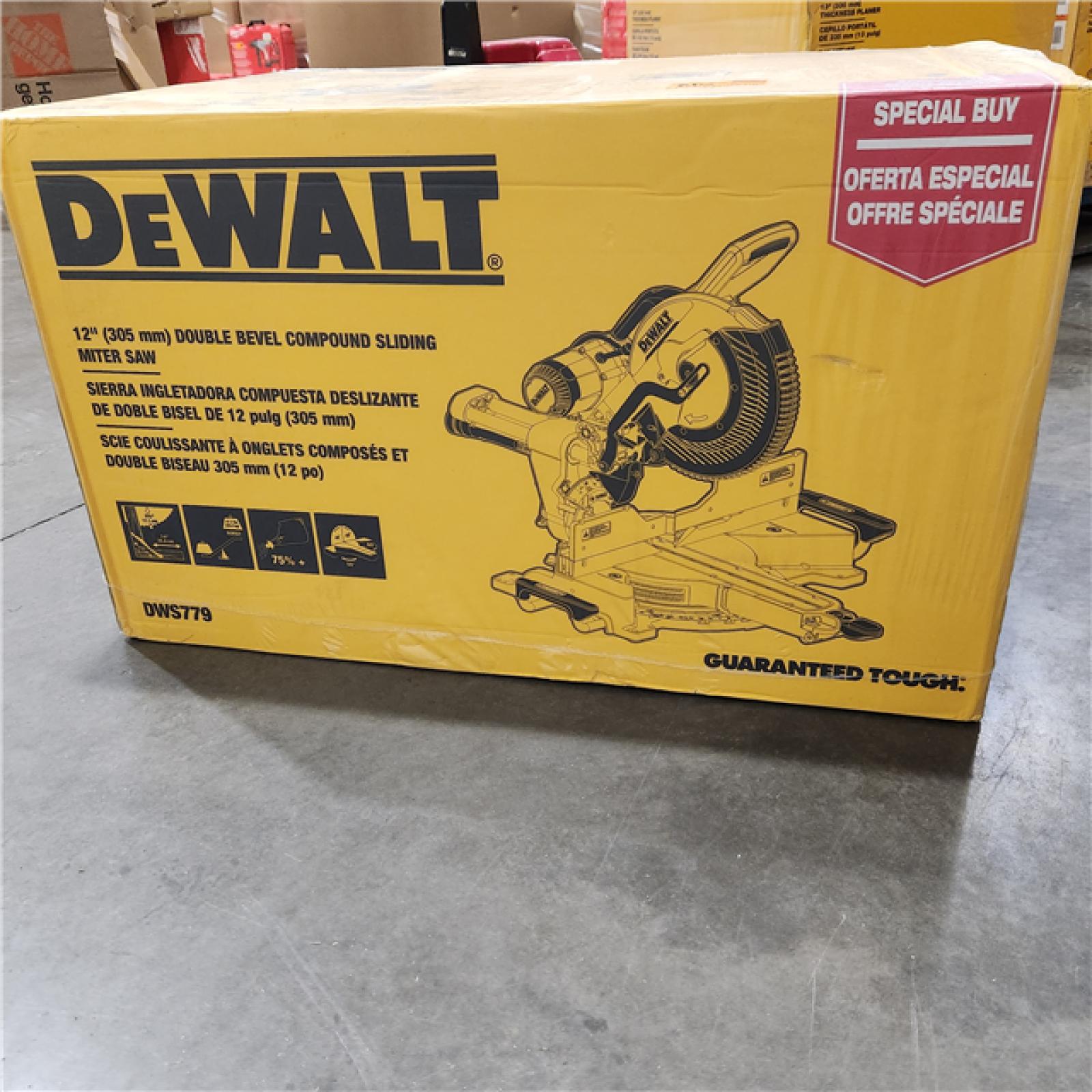 NEW- DeWalt 15 Amps 12 in. Corded Dual-Bevel Sliding Compound Miter Saw