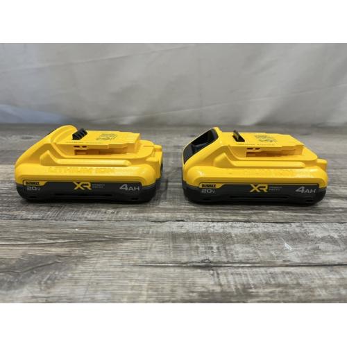 AS-IS DEWALT 20V MAX XR Lithium-Ion 4.0 Ah Battery Packs (2-Pack)