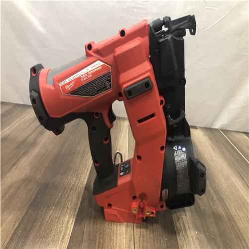 AS-IS Milwaukee FUEL 18-Volt Lithium-Ion Brushless Cordless Coil Roofing Nailer (Tool Only)