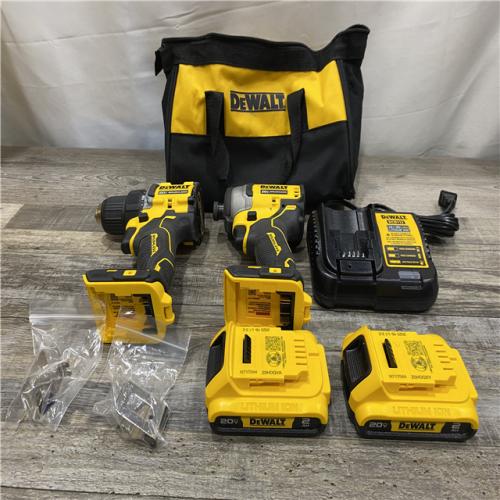 AS-IS DEWALT ATOMIC 20-Volt MAX Lithium-Ion Cordless Combo (2-Tool) Kit