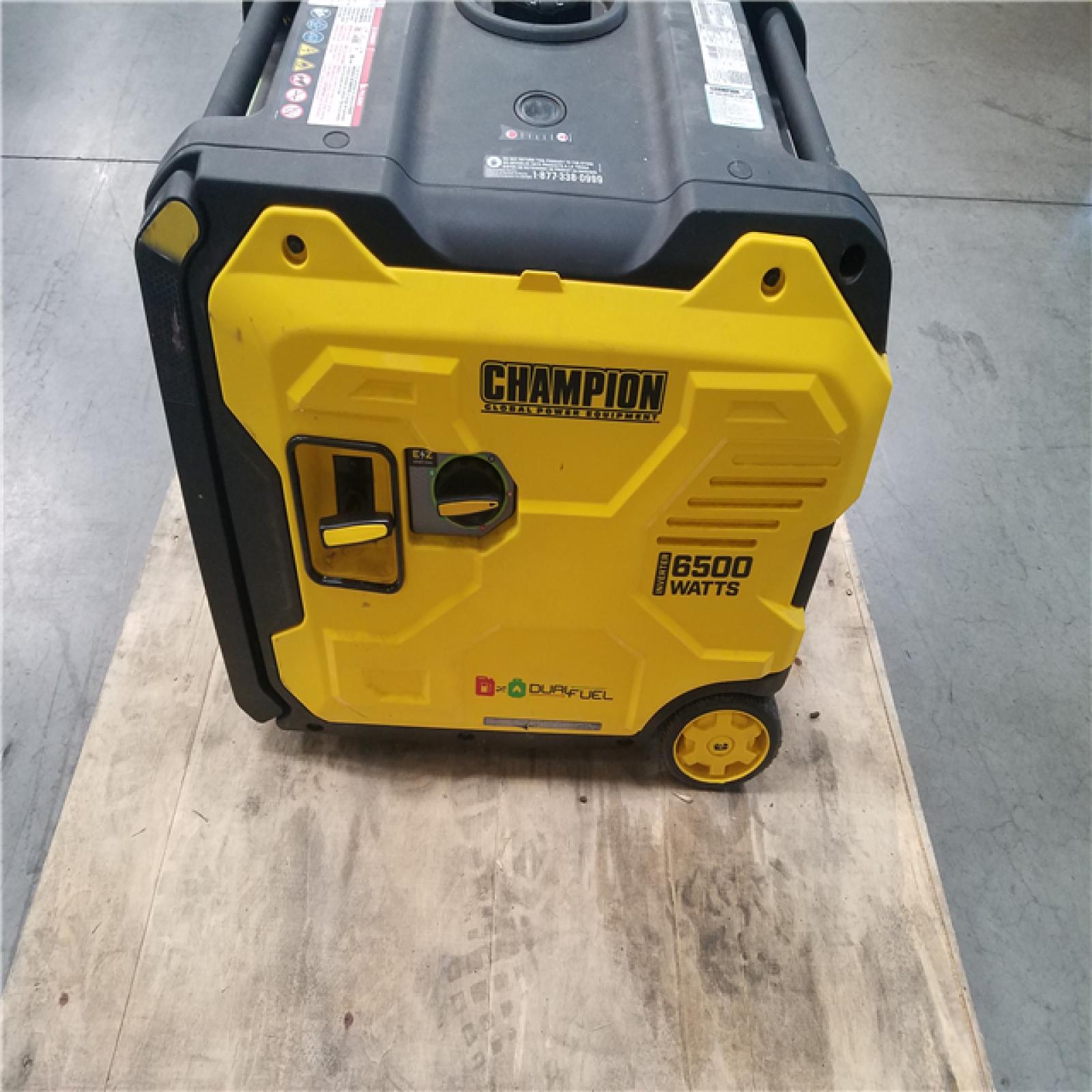 CALIFORNIA AS-IS CHAMPION DUAL FUEL PORTABLE GENERATOR