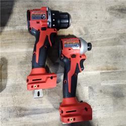 HOUSTON LOCATION - AS-IS M18 18-Volt Lithium-Ion Brushless Cordless Compact Hammer Drill/Impact Combo Kit (2-Tool) with (2) Batteries  Bag