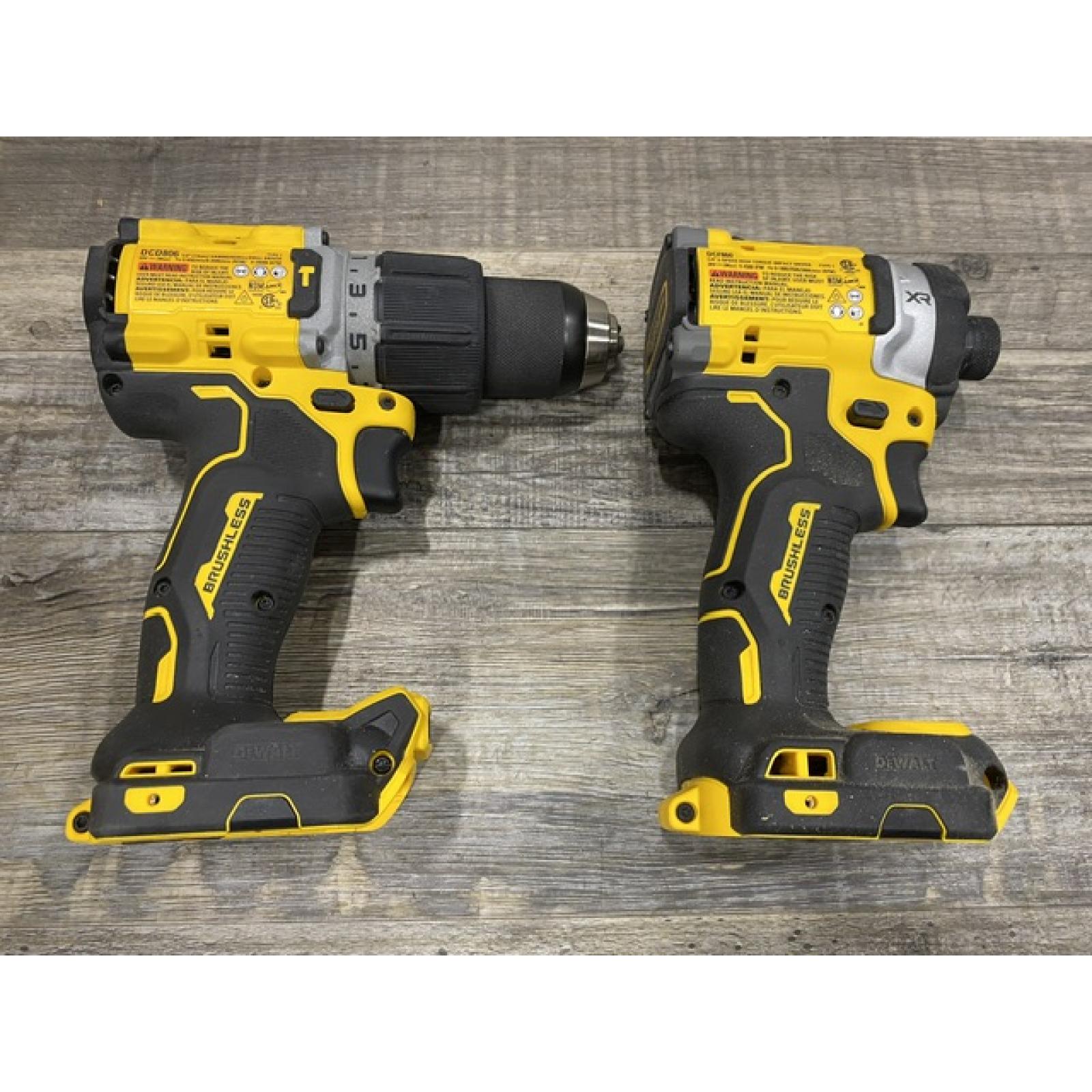 AS-IS DEWALT 20V XR Lithium-Ion Cordless 2-Tool Combo Kit