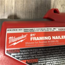 AS-IS Milwaukee FUEL 3-1/2 in. 18-Volt 21-Degree Lithium-Ion Brushless Cordless Framing Nailer (Tool-Only)