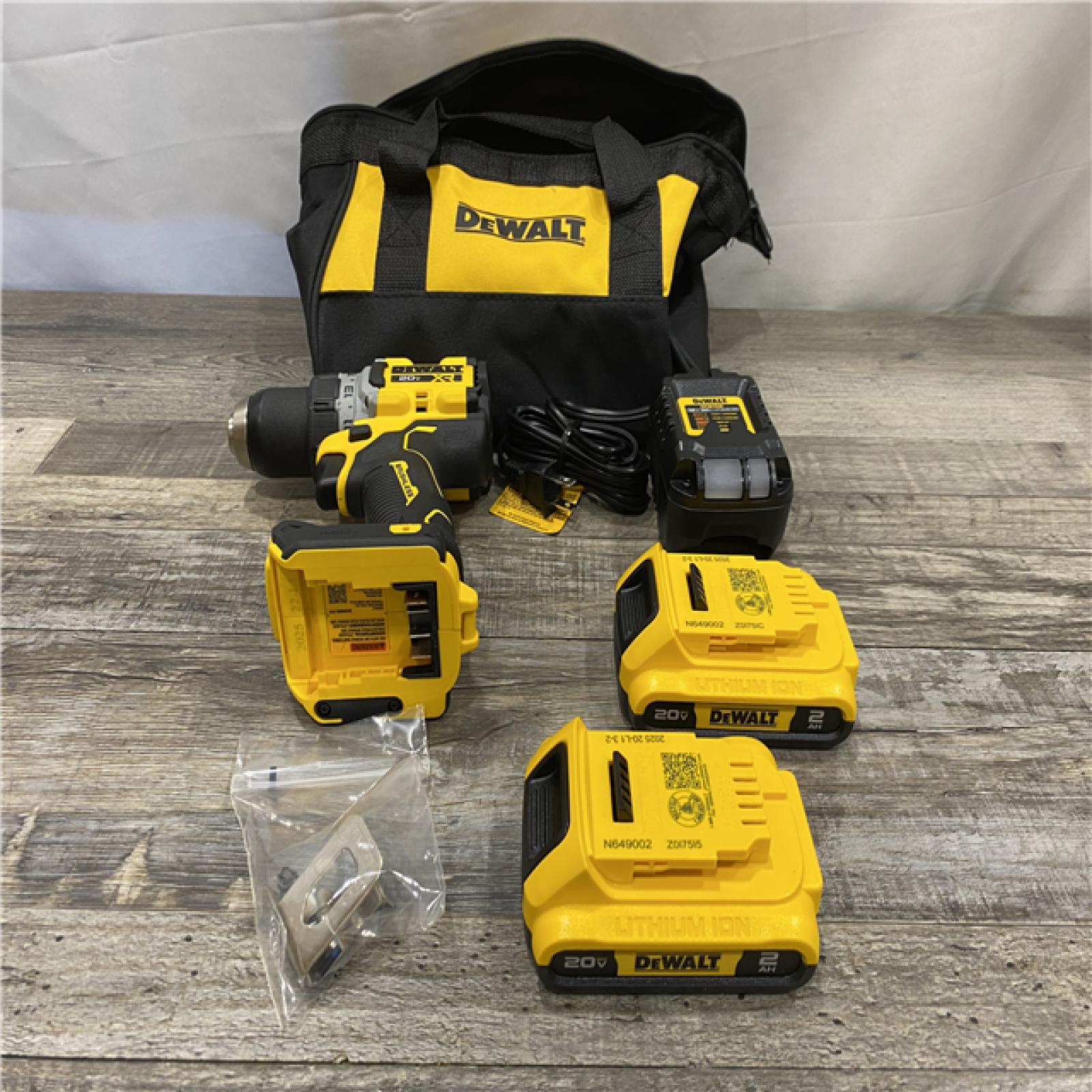 AS-IS DEWALT 20V MAX Lithium-Ion Cordless Brushless 1/2 in. Drill Driver Kit