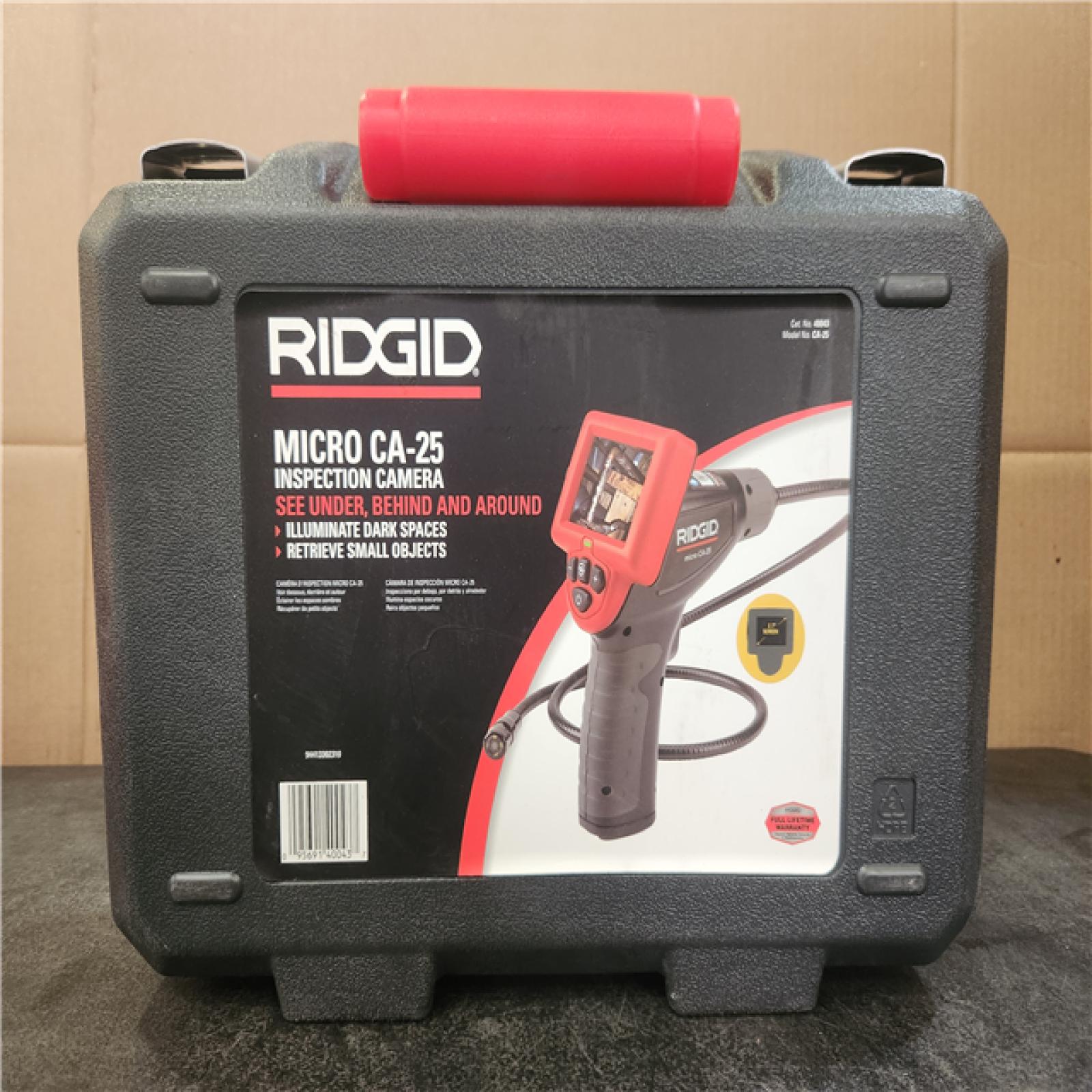 Phoenix NEW RIDGID CA-25 Micro Visual Inspection & Diagnostic Handheld Camera w/ 2.7 in. Color Display  4 ft. Fixed Waterproof Camera Cable