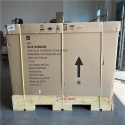 DALLAS LOCATION- Husky 61 in. W x 26 in. D Heavy Duty 10-Drawer 1-Door Mobile Workbench with Hardwood Top, Pegboard and Shelf in Matte Black