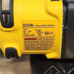 HOUSTON LOCATION - AS-IS DeWalt 60V MAX Brushless Cordless 7 In. Angle Grinder (Tool Only)
