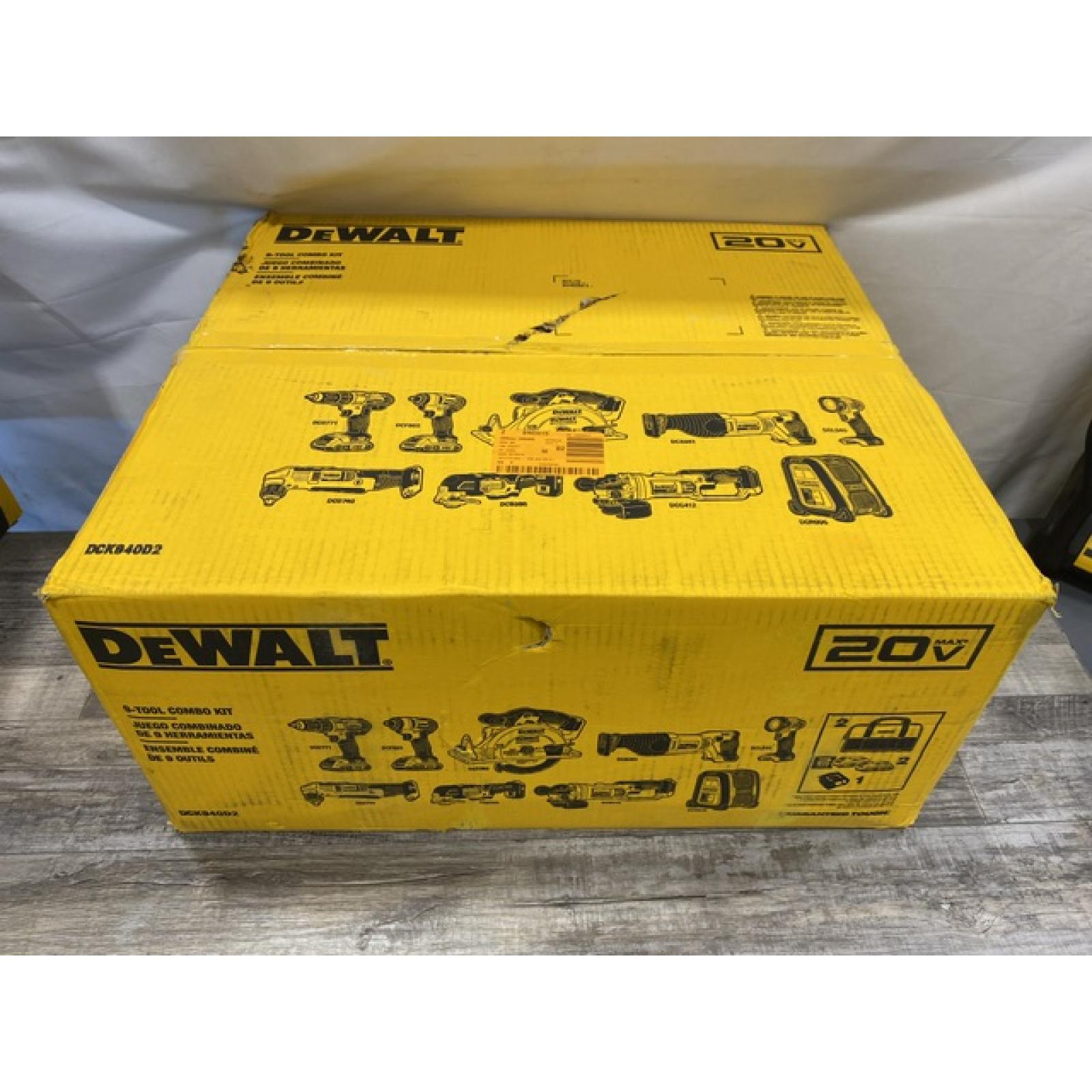 NEW - DEWALT 20V MAX Lithium-Ion Cordless 9-Tool Combo Kit