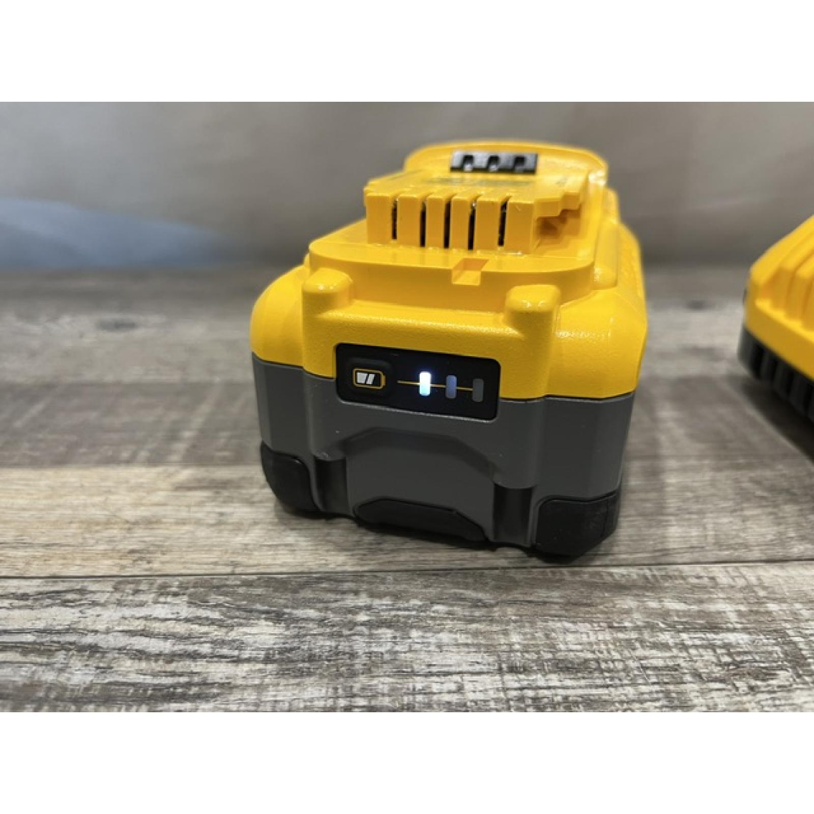 AS-IS DEWALT 20V MAX XR Power-Pack Lithium-Ion Starter Kit with 8. 0Ah Battery and Charger