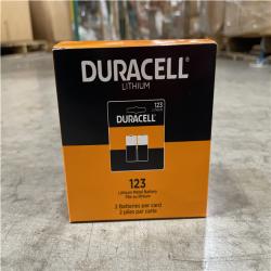 DALLAS LOCATION- NEW! DURACELL CR123 3-Volt High Power Lithium Battery (2 Pack) (72 BATTERIES TOTAL)