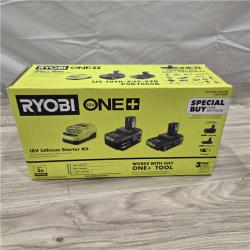 NEW! - Ryobi ONE+ 18V Li-Ion Starter Kit - 4.0 Ah Battery  2.0 Ah Battery  Charger