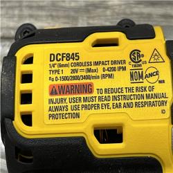 AS-IS DEWALT 20-Volt Maximum XR Cordless Brushless 1/4 in. 3-Speed Impact Driver (Tool-Only)