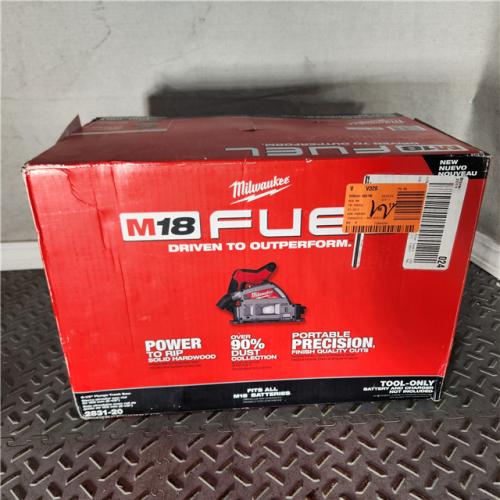 Houston location- AS-IS Milwaukee M18 FUEL 6-1/2 Plunge Track Saw TOOL ONLY