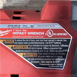 Houston Location AS-IS Milwaukee FUEL 18V Lithium-Ion Brushless Cordless 1/2 in. Impact Wrench with Friction Ring (Tool-Only)