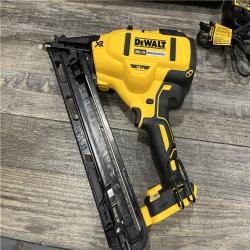 AS-IS DEWALT 20V MAX XR Lithium-Ion Cordless 2-1/2 in. 15-Gauge Finish Nailer Kit