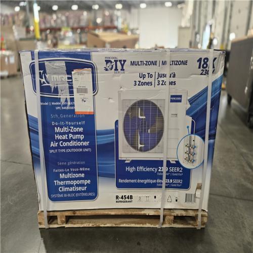 DALLAS LOCATION- AS-IS MR.COOL 18K BTU 23.9 SEER2 1.5 Ton 3-Zone Mini-Split Heat Pump Condenser