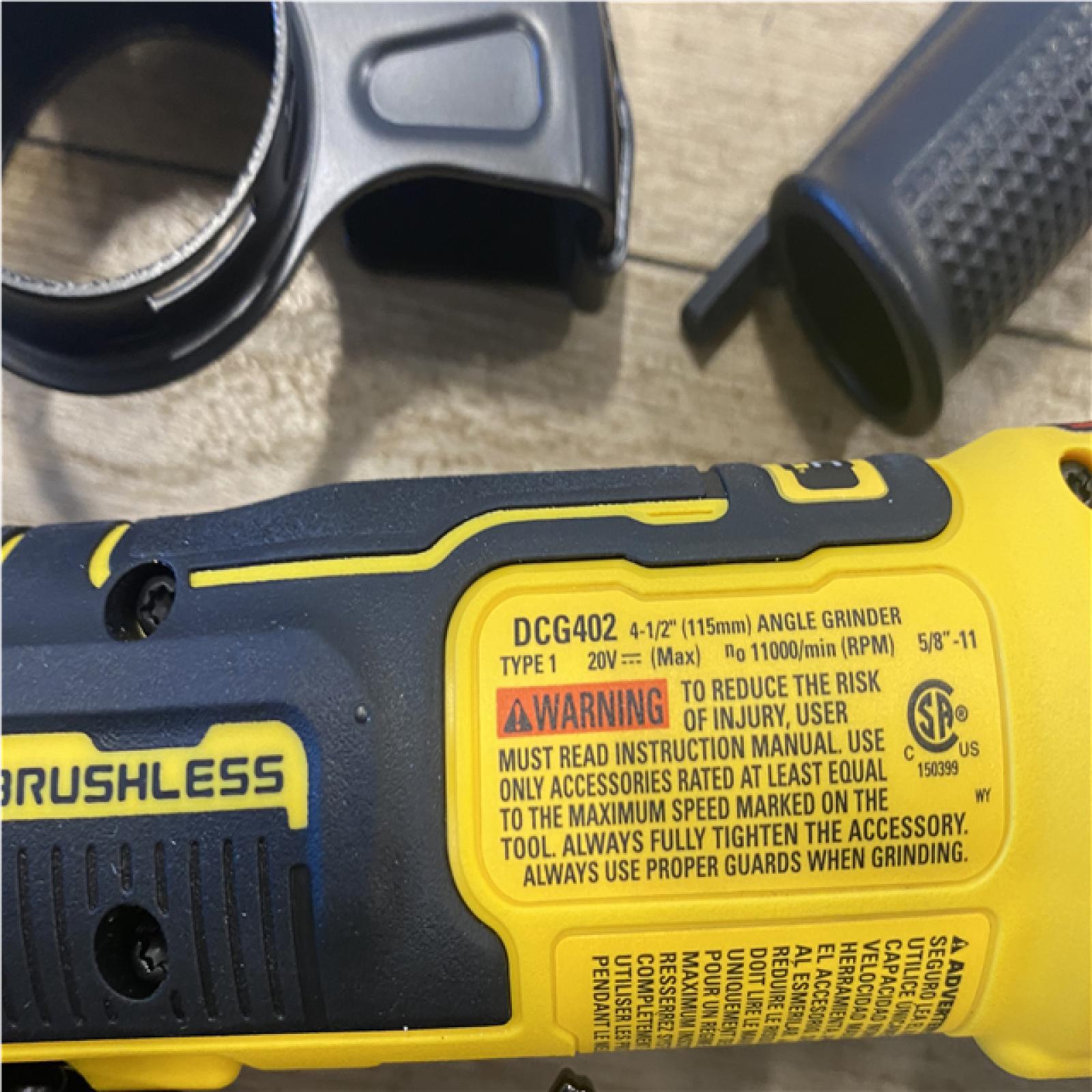AS-IS DEWALT ATOMIC 20V MAX Cordless 4-1/2 in. Angle Grinder with Paddle Switch (Tool Only)