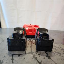 AS-IS- Milwaukee 18-Volt Lithium-Ion XC Starter Kit with Two 5.0Ah Batteries and Charger