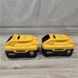 AS-IS DEWALT DCB206-2 6.0Ah 20V MAX Battery (2 Pack)