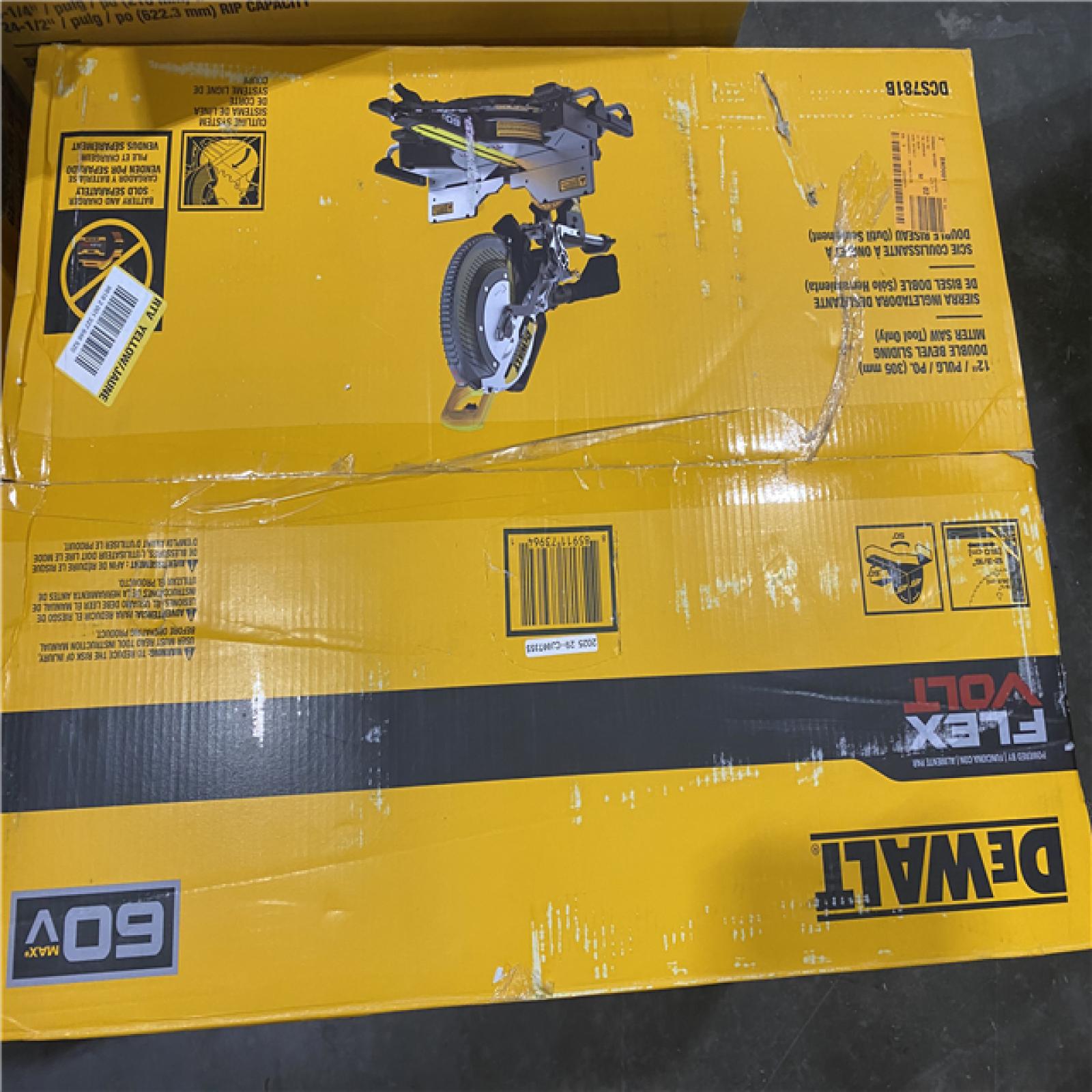 As-Is- DEWALT 60V Lithium-Ion 12 in. Cordless Sliding Miter Saw (Tool Only)