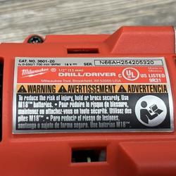 AS-IS Milwaukee 18V Lithium-Ion Brushless Cordless 1/2 in. Compact Drill/Driver Kit
