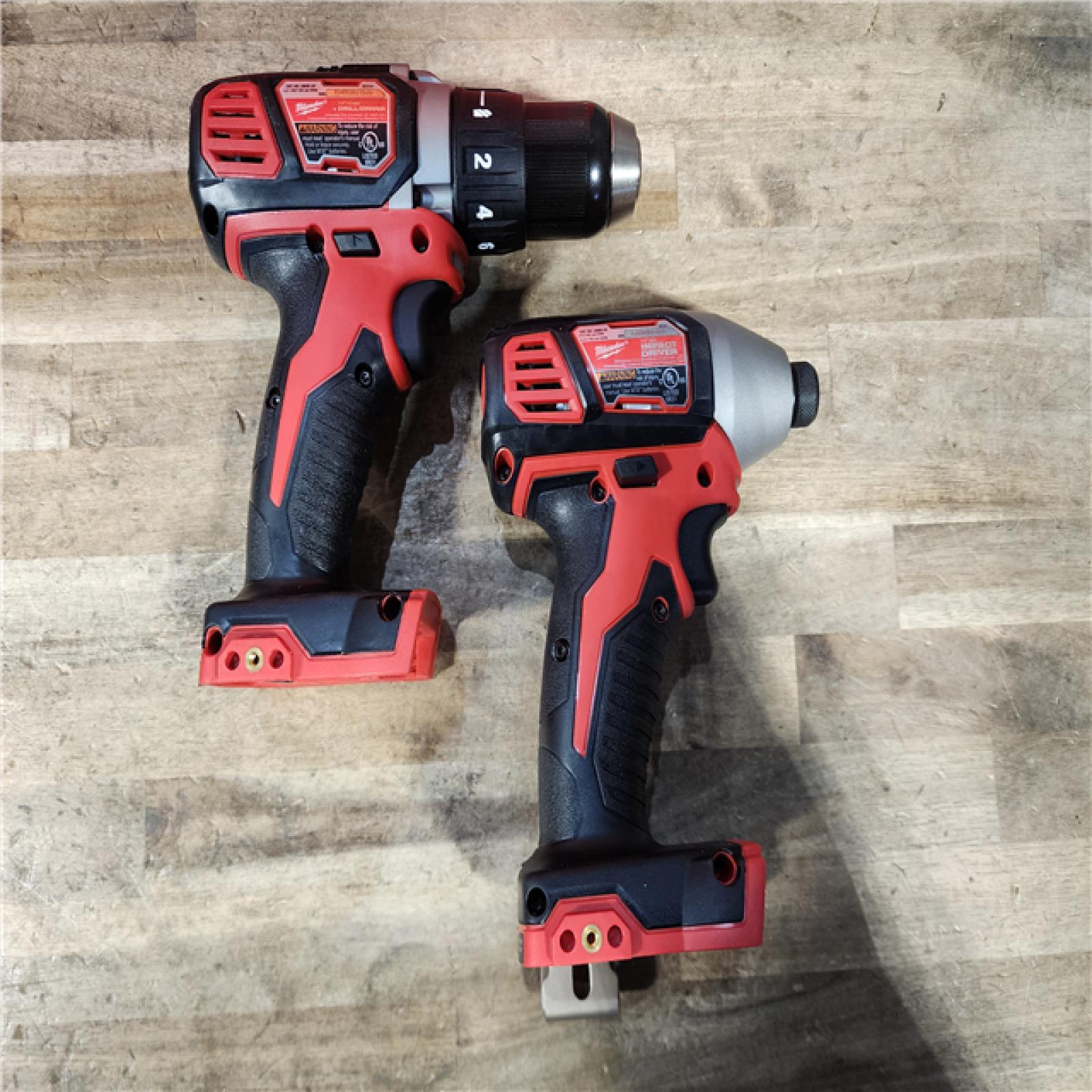 HOUSTON LOCATION - AS-IS Milwaukee 18V Lithium-Ion Cordless Drill Driver/Impact Driver Combo Kit