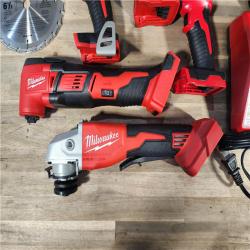 HOUSTON LOCATION - AS-IS (APPEARS LIKE NEW) Milwaukee M18 18-Volt Lithium-Ion Cordless Combo Kit 7-Tool with 2-Batteries, Charger and Tool Bag