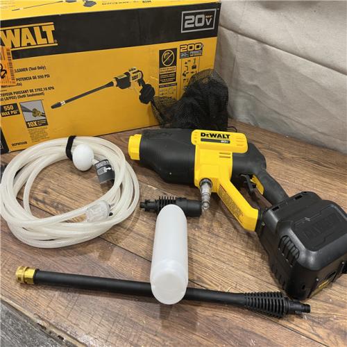 AS-IS Dewalt 20V 550 PSI  1 GPM Cordless Power Cleaner W/ 4 Nozzles Tool-Only DCPW550B