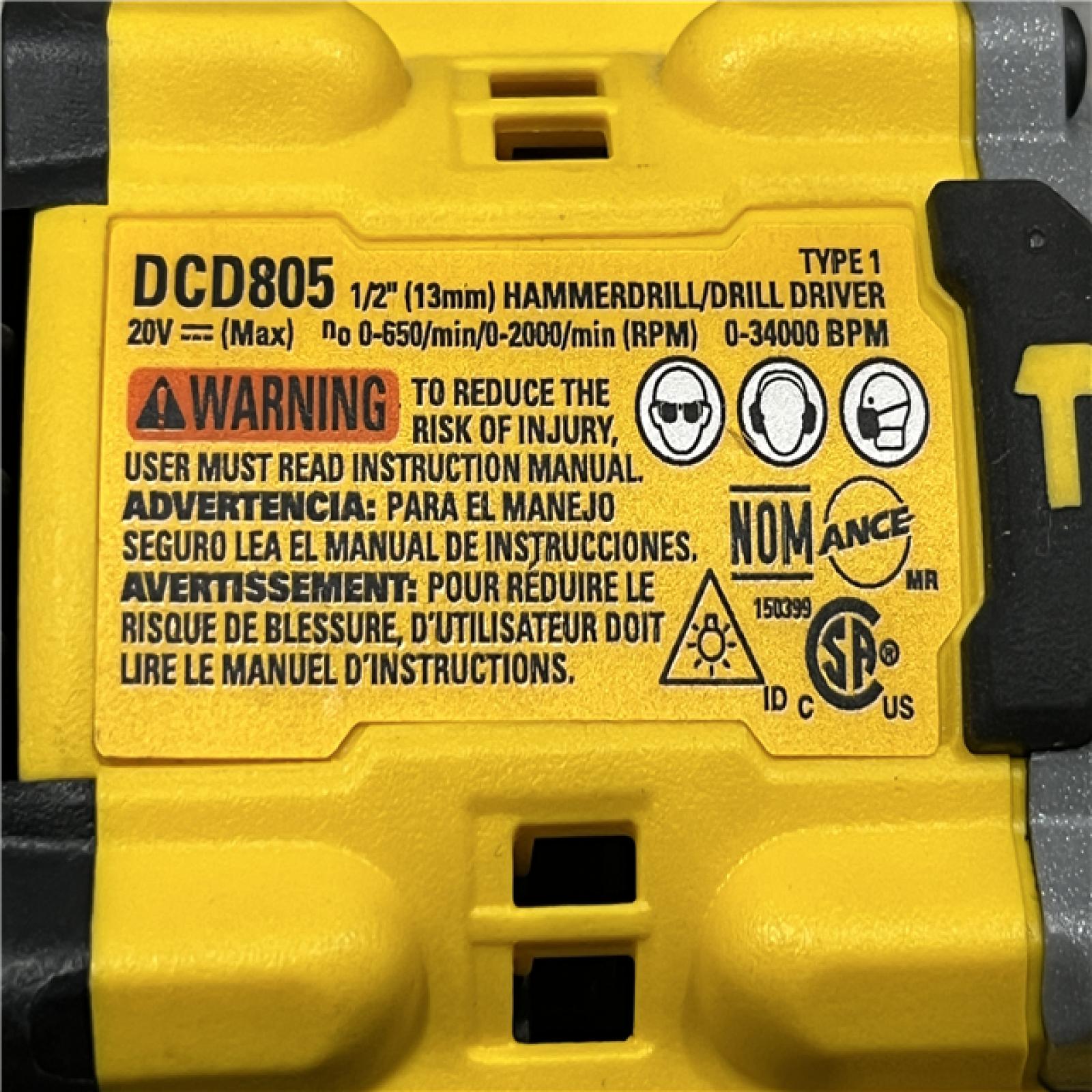 AS-IS DEWALT 20V Compact Cordless 1/2 in. Hammer Drill (Tool-Only)