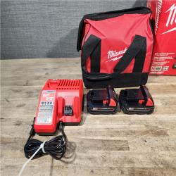 HOUSTON LOCATION - AS-IS Milwaukee M18 18V Lithium-Ion Brushless Cordless Compact Drill/Impact Combo Kit (2-Tool) W/(2) 2.0 Ah Batteries  Charger & Bag