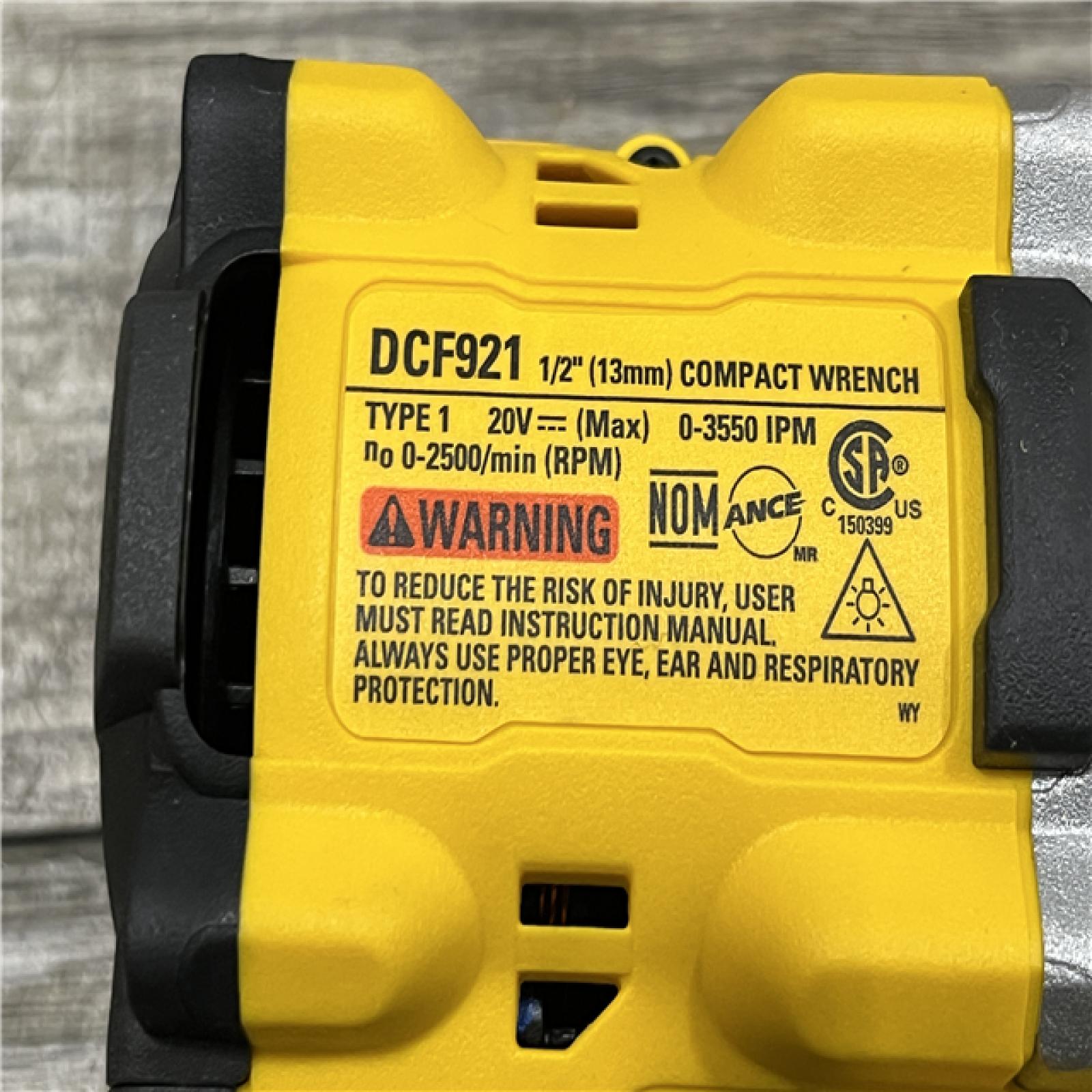 AS-IS DEWALT ATOMIC 20V MAX Cordless Brushless 1/2 in. Variable Speed Impact Wrench (Tool Only)