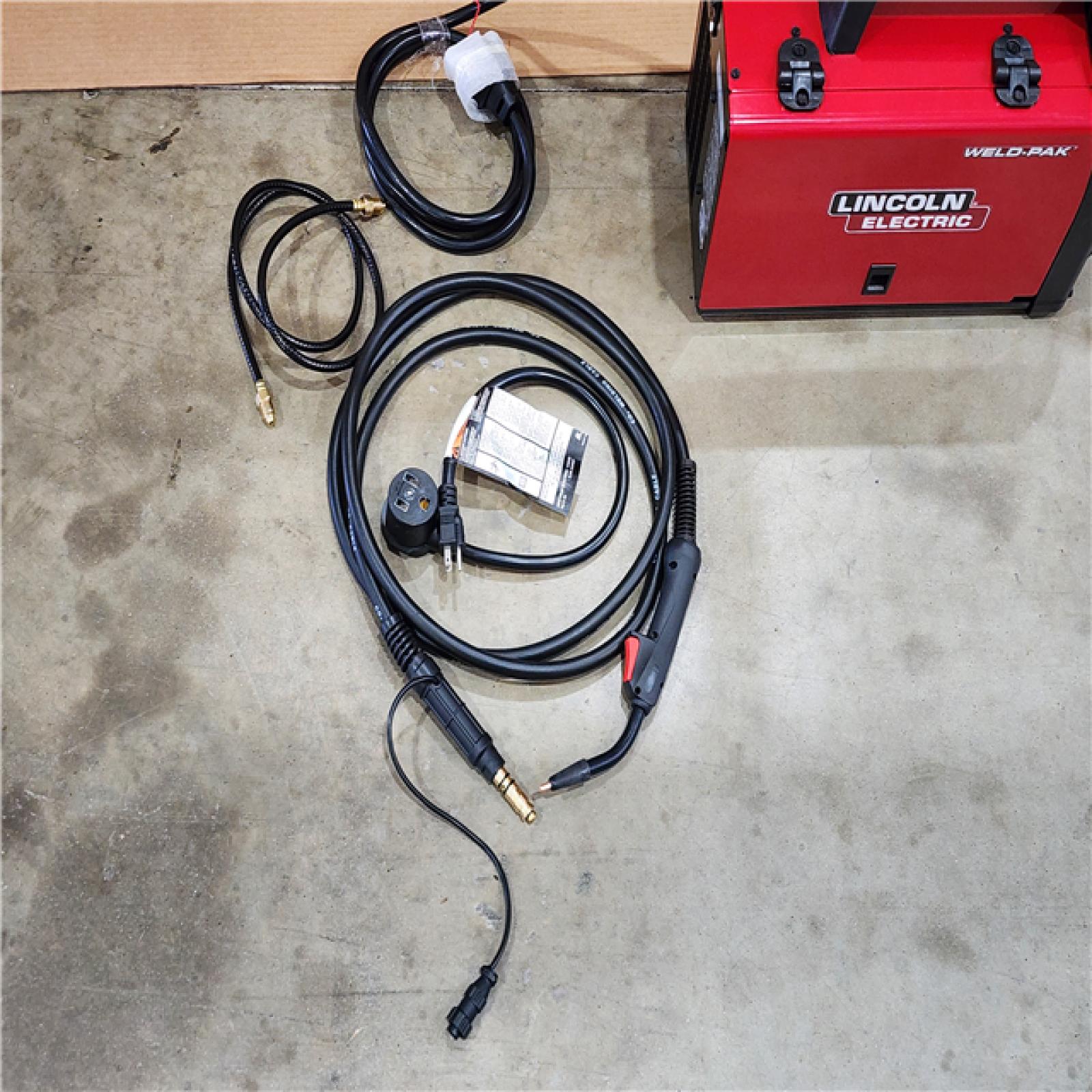 HOUSTON LOCATION - AS-IS (APPEARS LIKE NEW) LINCOLN180 Amp Weld-Pak 180i Multi-Process Stick/MIG/Flux-Core/TIG  120V or 230V Aluminum Welder