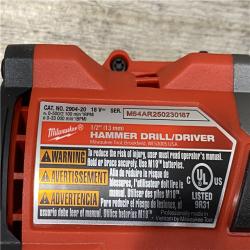 AS-IS Milwaukee FUEL 18V Lithium-Ion Brushless Cordless 1/2 in. Hammer Drill Driver Kit