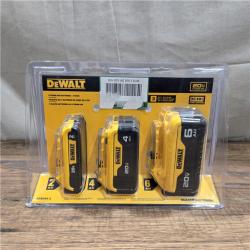 NEW! DEWALT 20V MAX Battery Lithium Ion 3 Pack - DCB346-3