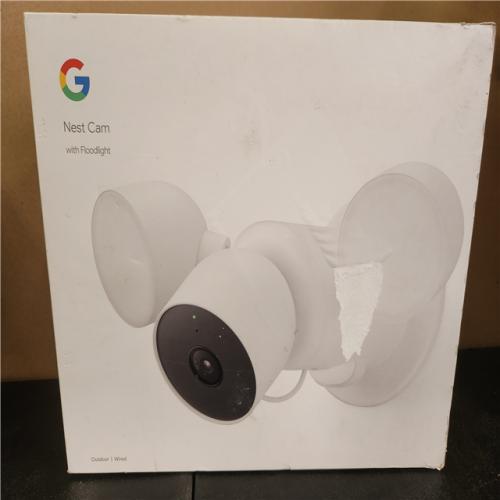 Phoenix Google Nest Cam with Floodlight - Wired Outdoor Smart Home Security Camera