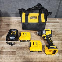 Houston Location AS-IS DEWALT 20V MAX Lithium-Ion Cordless Brushless 1/2 in. Drill Driver Kit