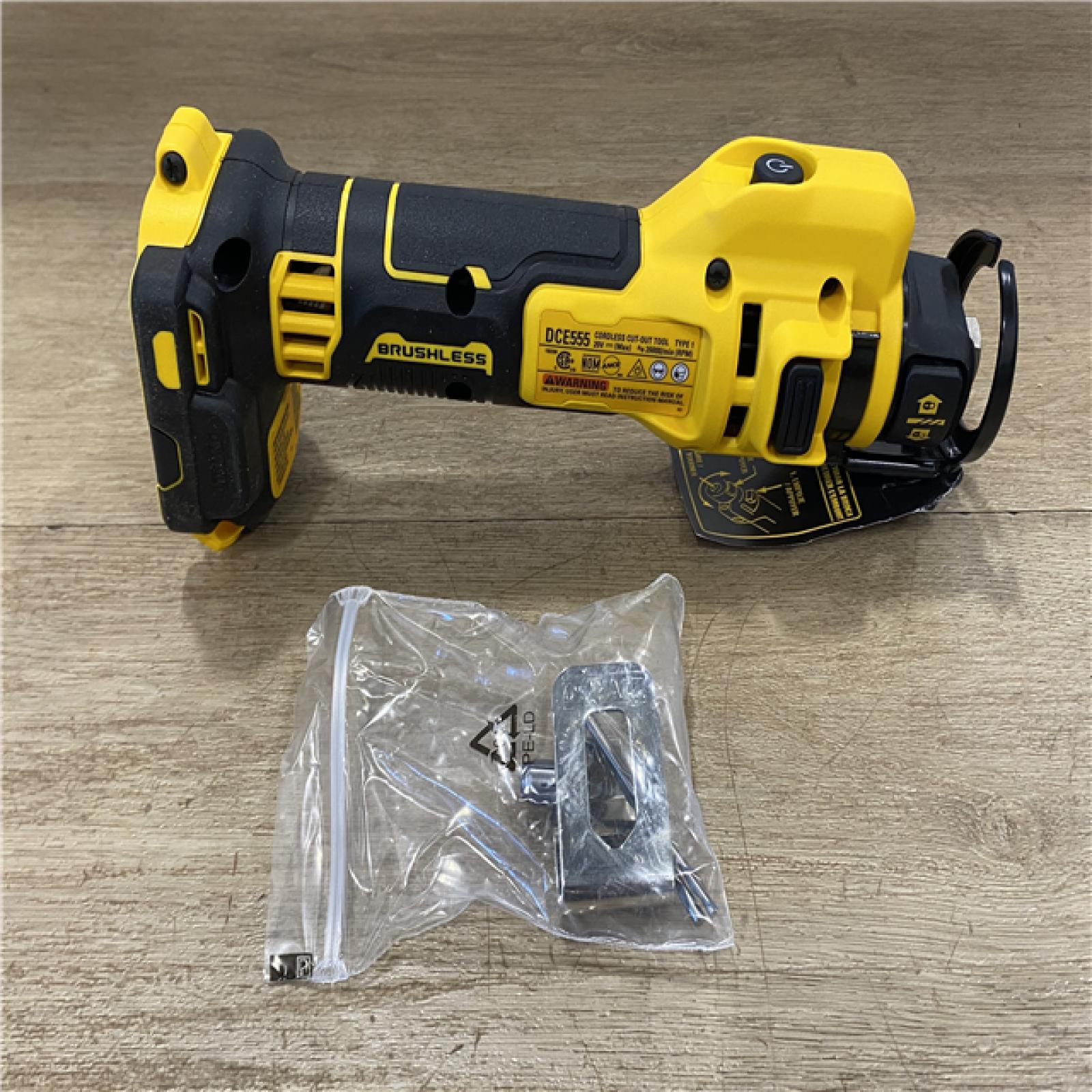 AS-IS DEWALT XR 20V Lithium-Ion Cordless Rotary Drywall Cut-Out Tool (Tool Only)