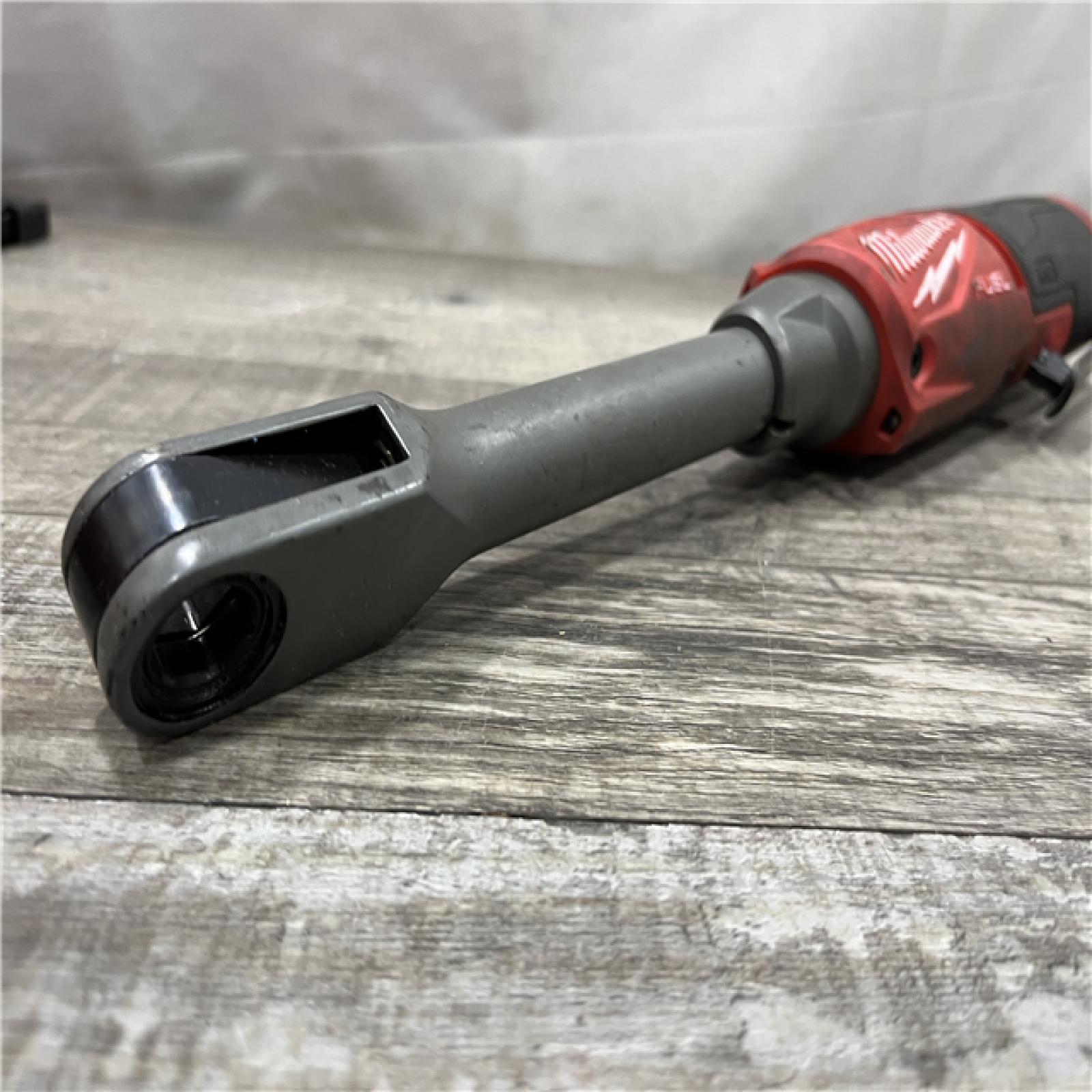 AS-IS Milwaukee FUEL INSIDER 12V Lithium-Ion Brushless Cordless 1/4 in. - 3/8 in. Extended Reach Box Ratchet (Tool-Only)
