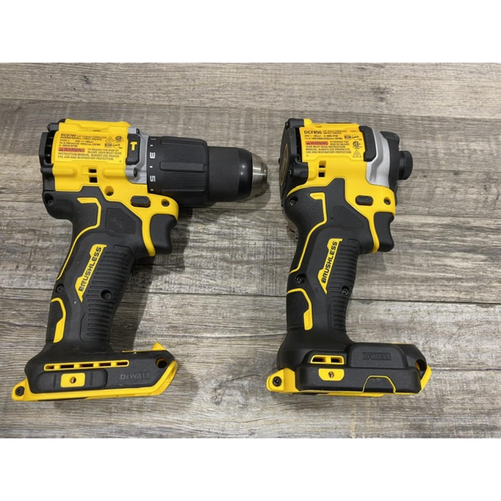 AS-IS DEWALT ATOMIC 20V MAX Lithium-Ion Cordless 2-Tool Combo Kit
