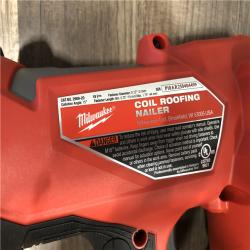 AS-IS Milwaukee FUEL 18-Volt Lithium-Ion Brushless Cordless Coil Roofing Nailer (Tool Only)