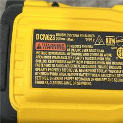AS-IS DEWALT ATOMIC 20V MAX Lithium Ion Cordless 23 Gauge Pin Nailer (Tool Only)