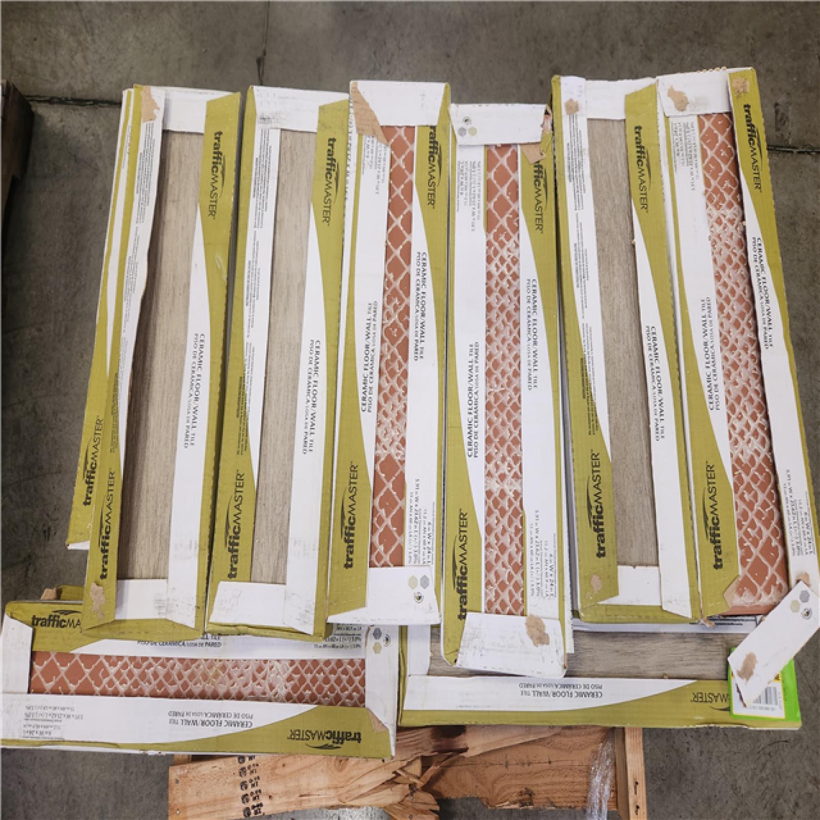 Phoenix AS-IS TrafficMaster Capel Ash 6 in. x 24 in. Matte Ceramic Wood Look Floor and Wall Tile (408 sq. ft. /24 Case)