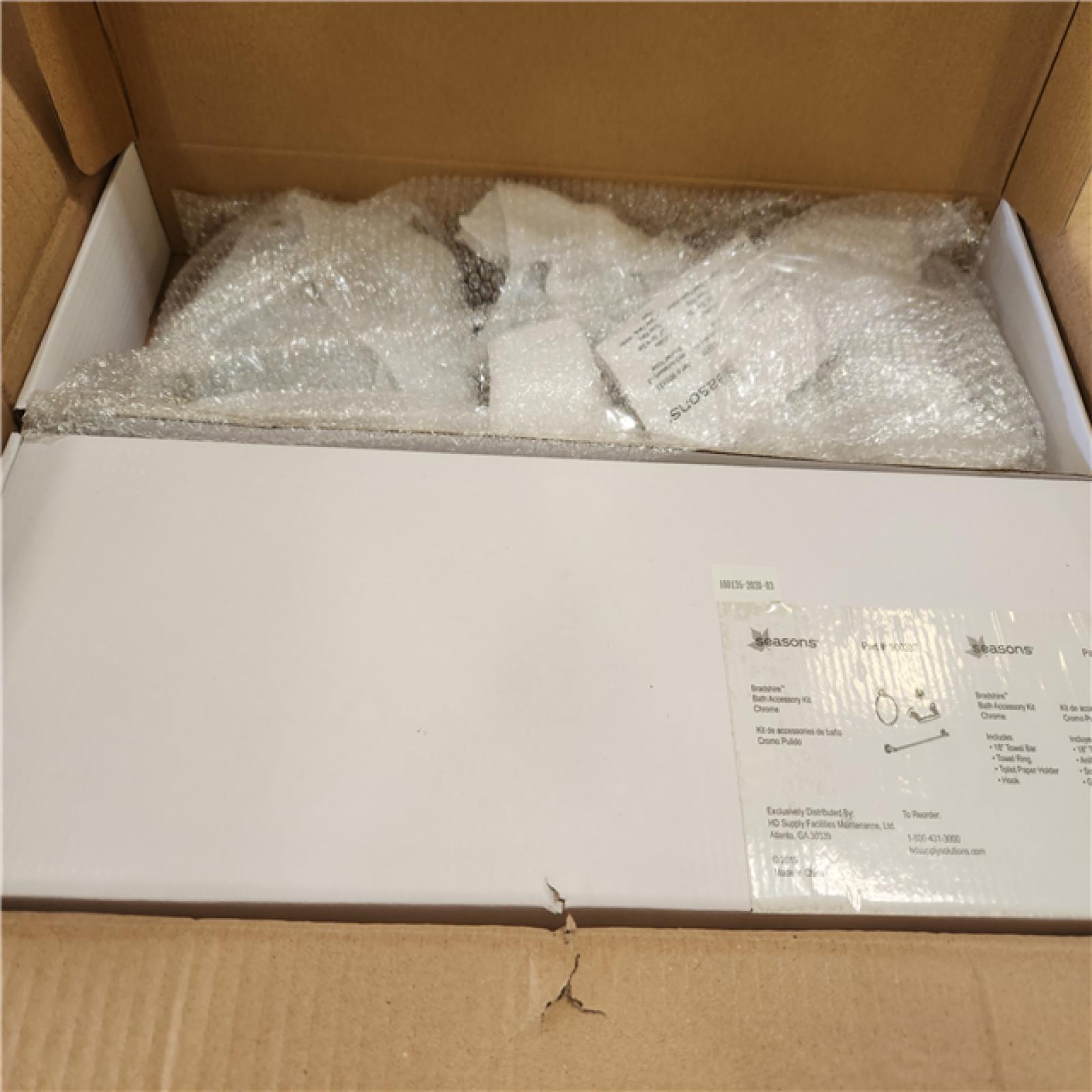 Phoenix NEW SEASONS Bradshire Bath Accessory Kit Chrome 10 Per Box  28-Boxes